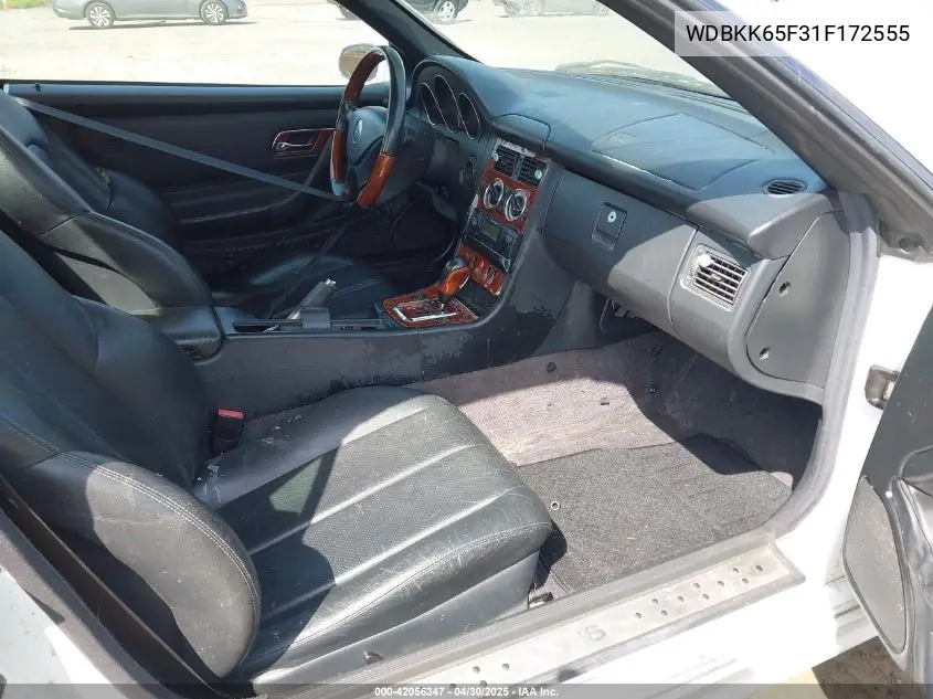 2001 Mercedes-Benz Slk 320 VIN: WDBKK65F31F172555 Lot: 42056347