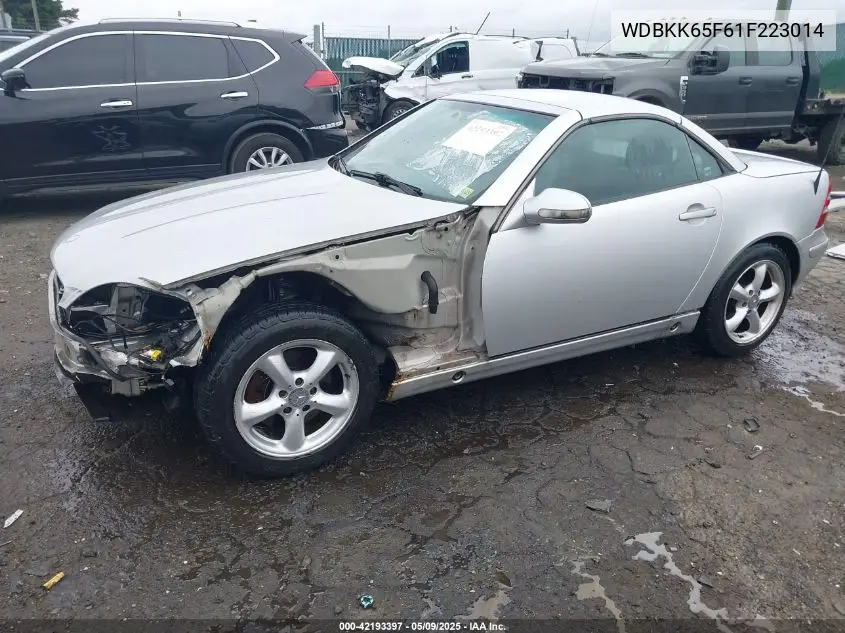 2001 Mercedes-Benz Slk 320 VIN: WDBKK65F61F223014 Lot: 42193397