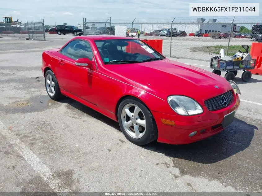 2001 Mercedes-Benz Slk 320 VIN: WDBKK65FX1F211044 Lot: 42210103