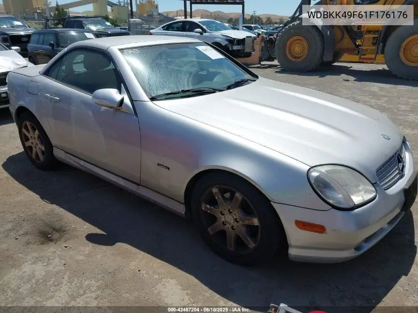 2001 Mercedes-Benz Slk 230 Kompressor VIN: WDBKK49F61F176176 Lot: 42467204