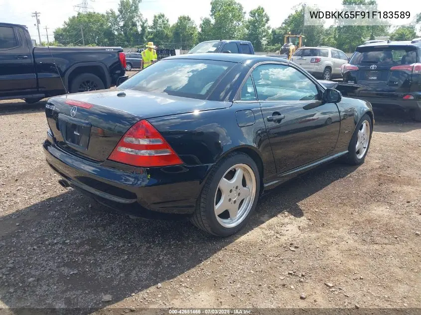 2001 Mercedes-Benz Slk 320 VIN: WDBKK65F91F183589 Lot: 42651466