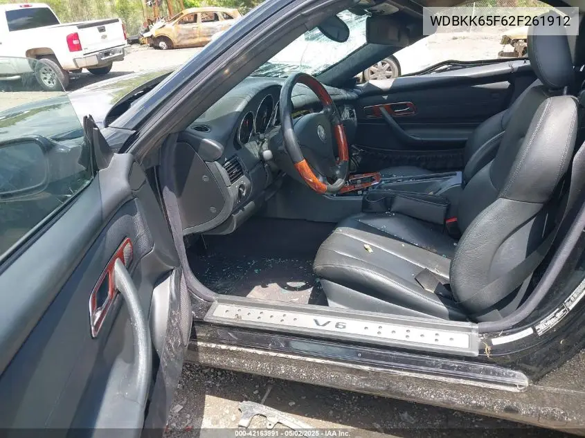 2002 Mercedes-Benz Slk 320 VIN: WDBKK65F62F261912 Lot: 42163991