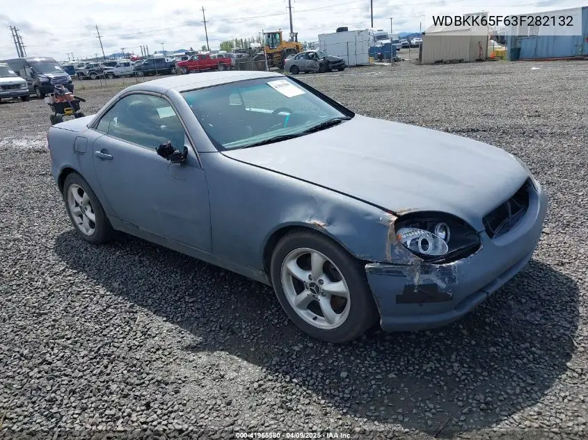 2003 Mercedes-Benz Slk 320 VIN: WDBKK65F63F282132 Lot: 41965580