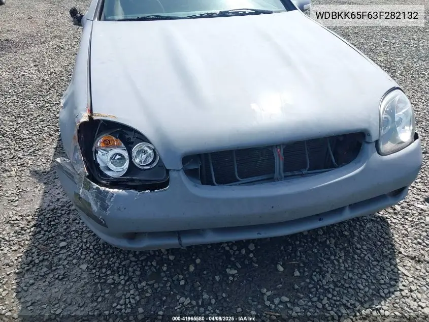 2003 Mercedes-Benz Slk 320 VIN: WDBKK65F63F282132 Lot: 41965580