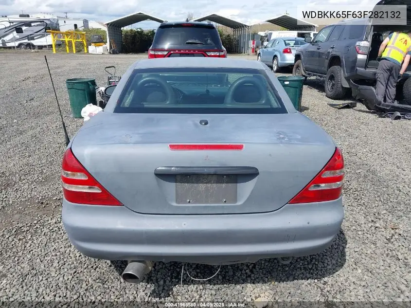 2003 Mercedes-Benz Slk 320 VIN: WDBKK65F63F282132 Lot: 41965580