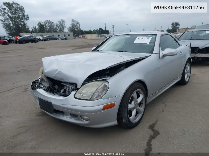 2004 Mercedes-Benz Slk 320 VIN: WDBKK65F44F311256 Lot: 42211336