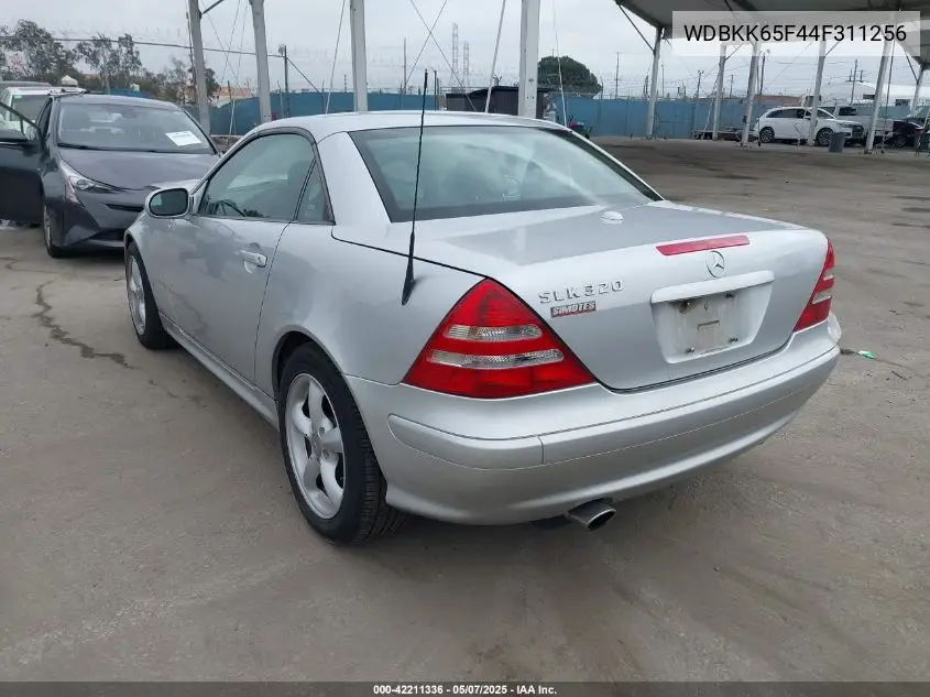 2004 Mercedes-Benz Slk 320 VIN: WDBKK65F44F311256 Lot: 42211336