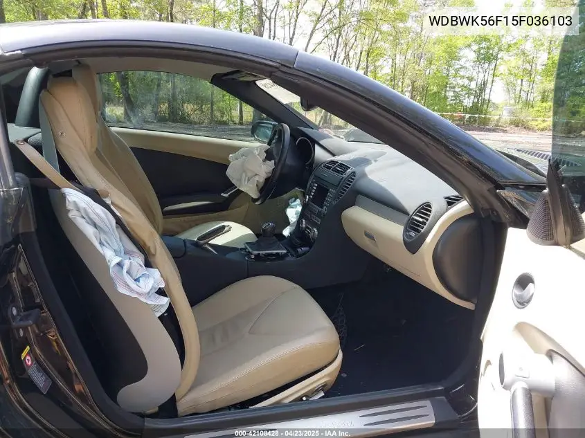 2005 Mercedes-Benz Slk 350 VIN: WDBWK56F15F036103 Lot: 42108428