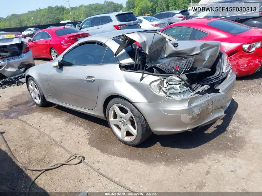2005 Mercedes-Benz Slk 350 VIN: WDBWK56F45F030313 Lot: 42575872