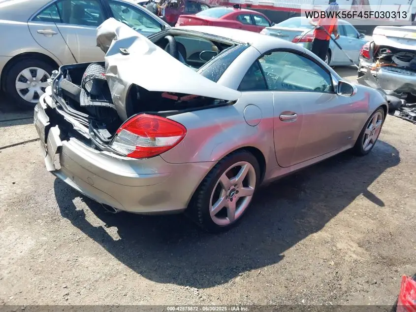 2005 Mercedes-Benz Slk 350 VIN: WDBWK56F45F030313 Lot: 42575872