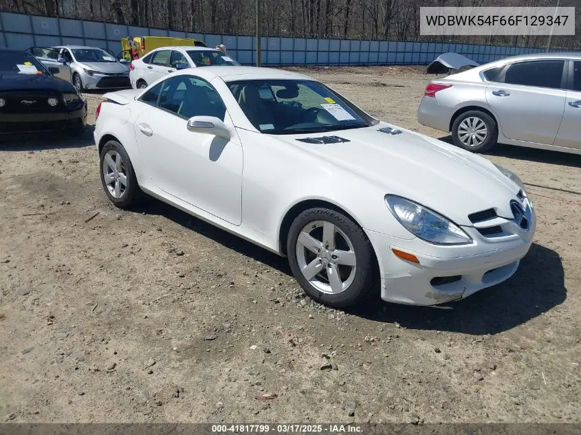2006 Mercedes-Benz Slk 280 VIN: WDBWK54F66F129347 Lot: 41817799