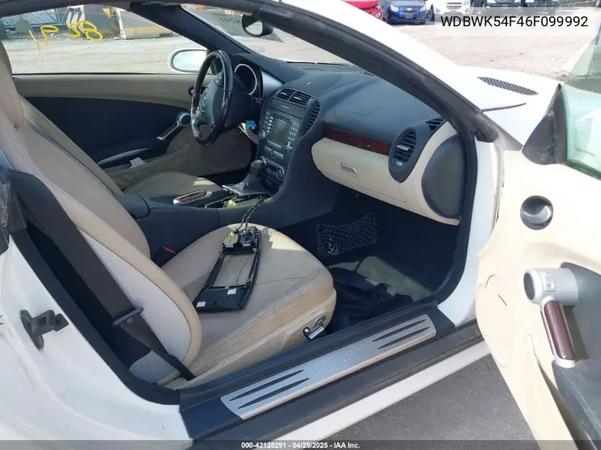 2006 Mercedes-Benz Slk 280 VIN: WDBWK54F46F099992 Lot: 42128291