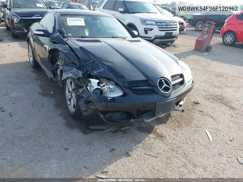 2006 Mercedes-Benz Slk 280 VIN: WDBWK54F36F120962 Lot: 42269968