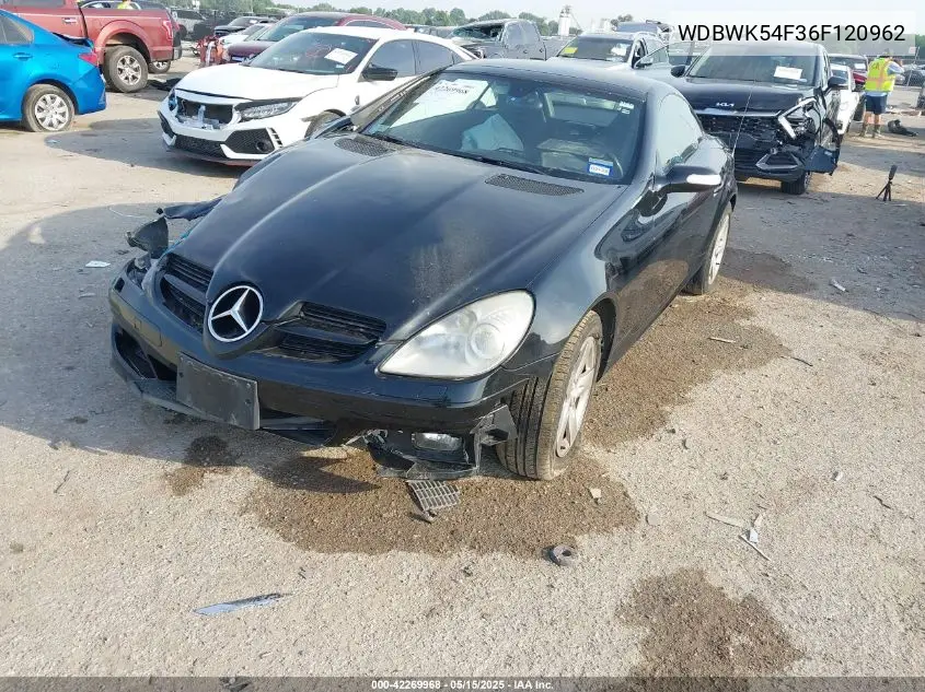 2006 Mercedes-Benz Slk 280 VIN: WDBWK54F36F120962 Lot: 42269968