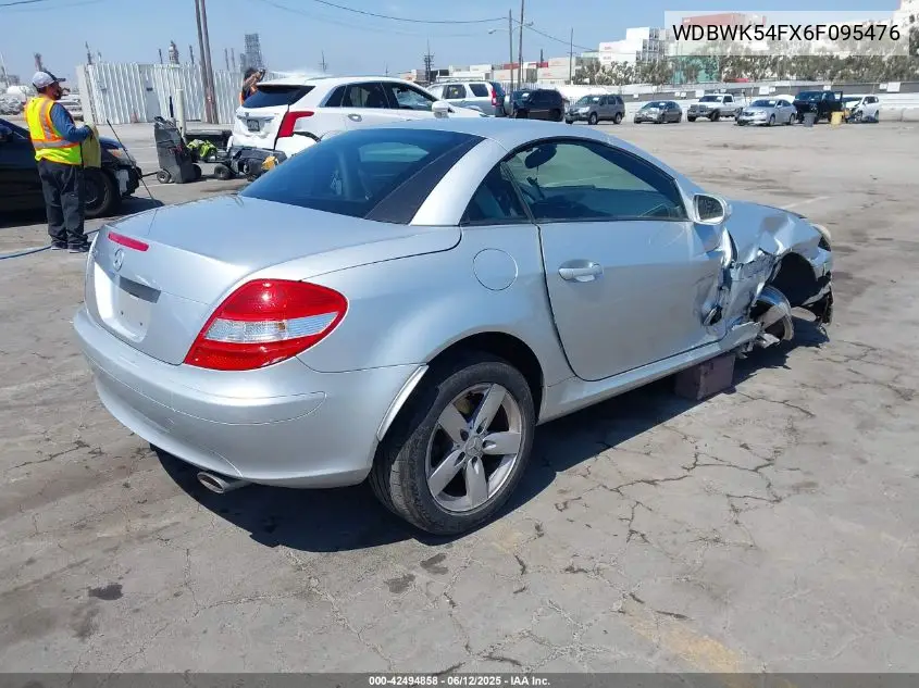 2006 Mercedes-Benz Slk 280 VIN: WDBWK54FX6F095476 Lot: 42494858