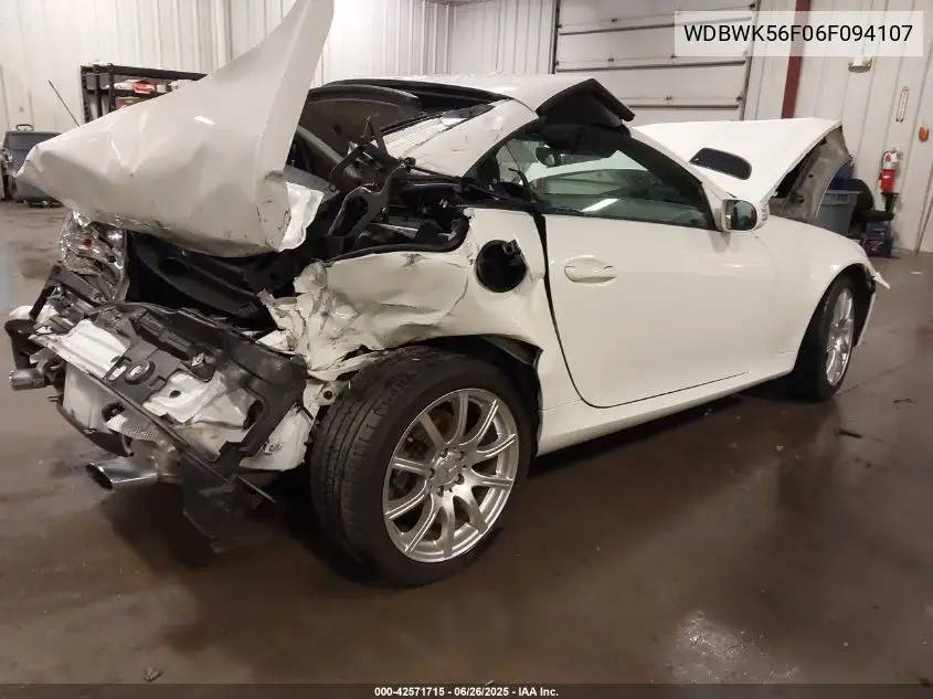 2006 Mercedes-Benz Slk 350 VIN: WDBWK56F06F094107 Lot: 42571715