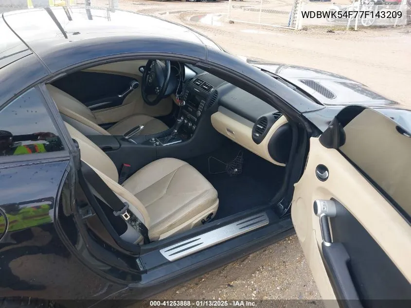 2007 Mercedes-Benz Slk 280 VIN: WDBWK54F77F143209 Lot: 41253888