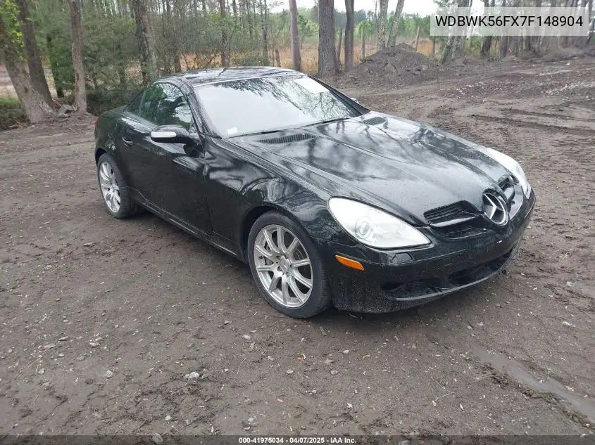2007 Mercedes-Benz Slk 350 VIN: WDBWK56FX7F148904 Lot: 41975034