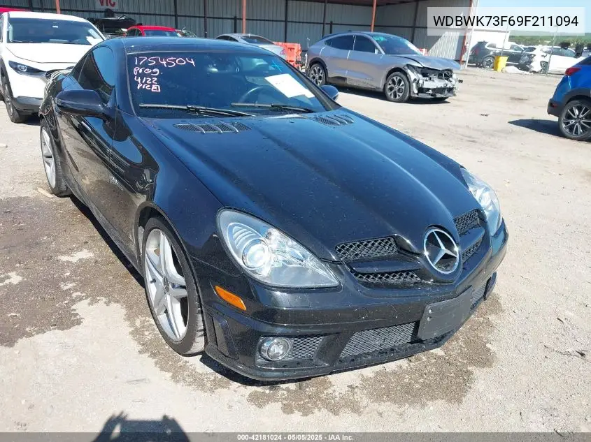 2009 Mercedes-Benz Slk 55 Amg VIN: WDBWK73F69F211094 Lot: 42181024