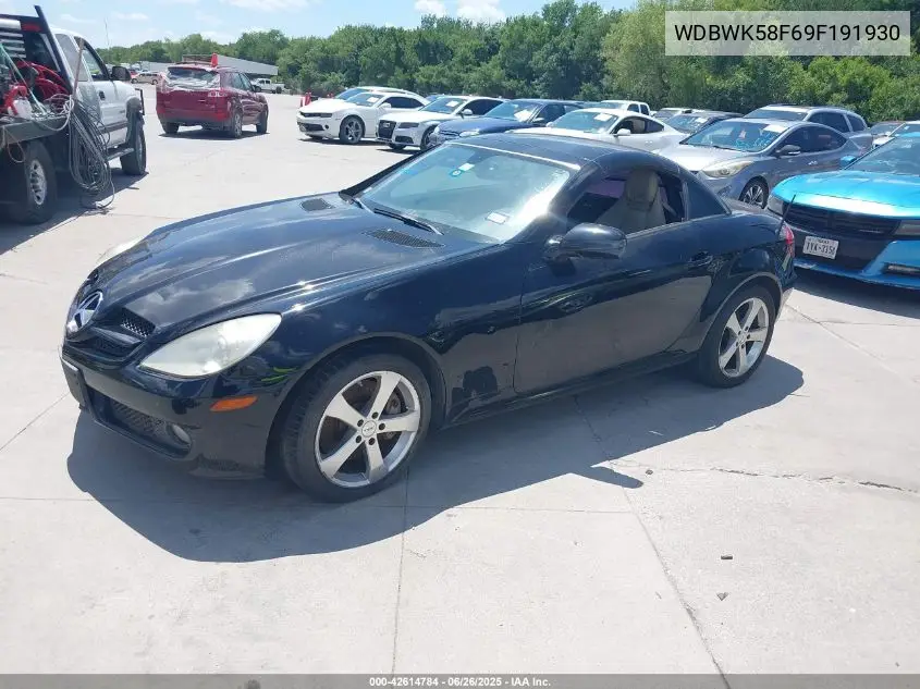 2009 Mercedes-Benz Slk 350 VIN: WDBWK58F69F191930 Lot: 42614784