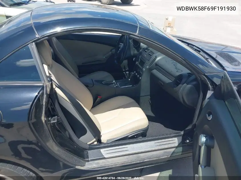 2009 Mercedes-Benz Slk 350 VIN: WDBWK58F69F191930 Lot: 42614784