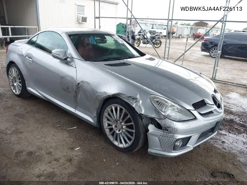 2010 Mercedes-Benz Slk 350 VIN: WDBWK5JA4AF226113 Lot: 42109070