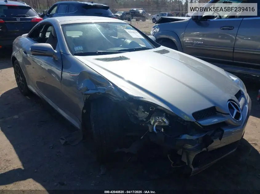 2011 Mercedes-Benz Slk 300 VIN: WDBWK5EA5BF239416 Lot: 42048520