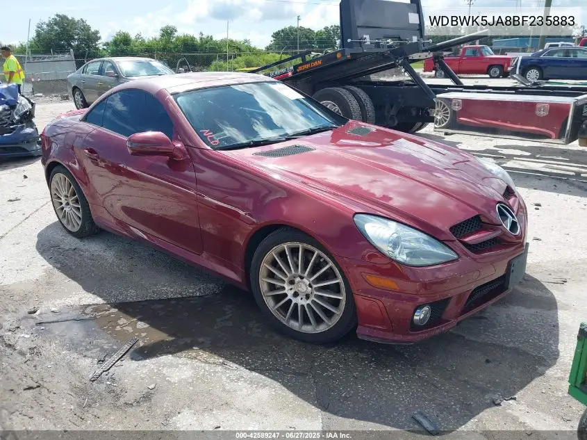2011 Mercedes-Benz Slk 350 VIN: WDBWK5JA8BF235883 Lot: 42589247