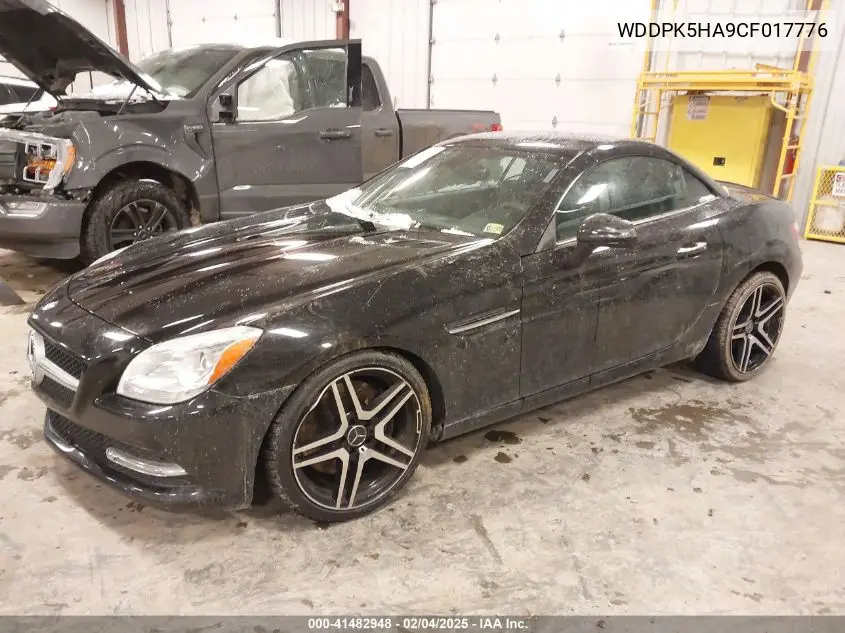 2012 Mercedes-Benz Slk 350 VIN: WDDPK5HA9CF017776 Lot: 41482948