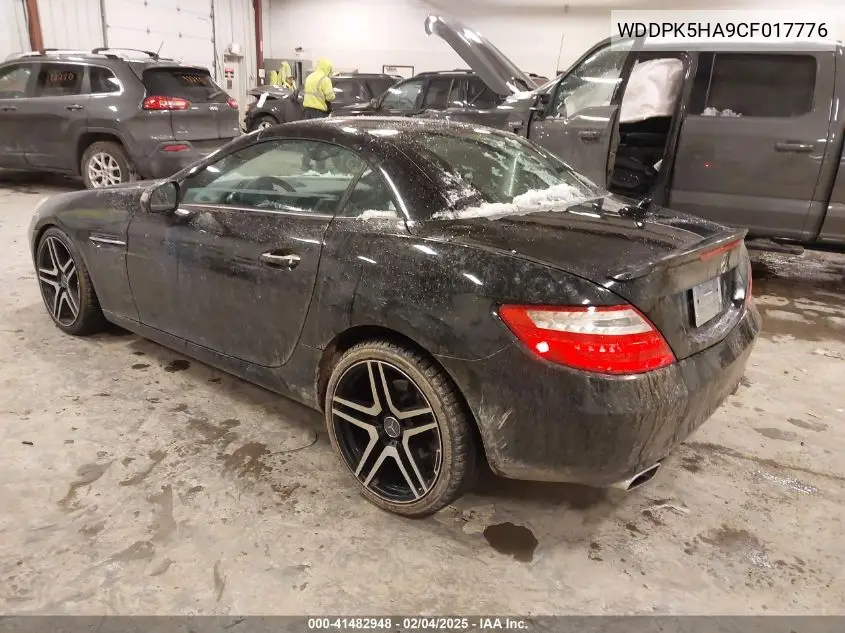 2012 Mercedes-Benz Slk 350 VIN: WDDPK5HA9CF017776 Lot: 41482948
