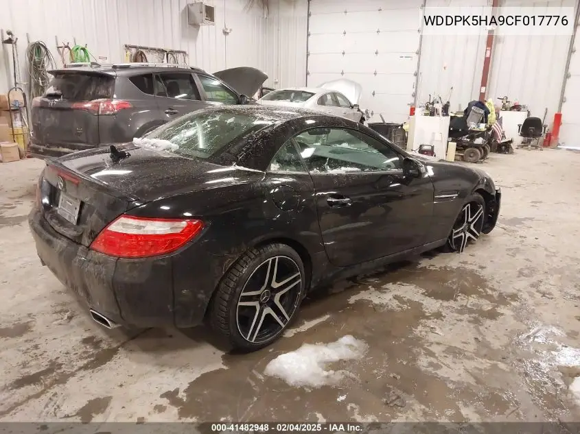 2012 Mercedes-Benz Slk 350 VIN: WDDPK5HA9CF017776 Lot: 41482948