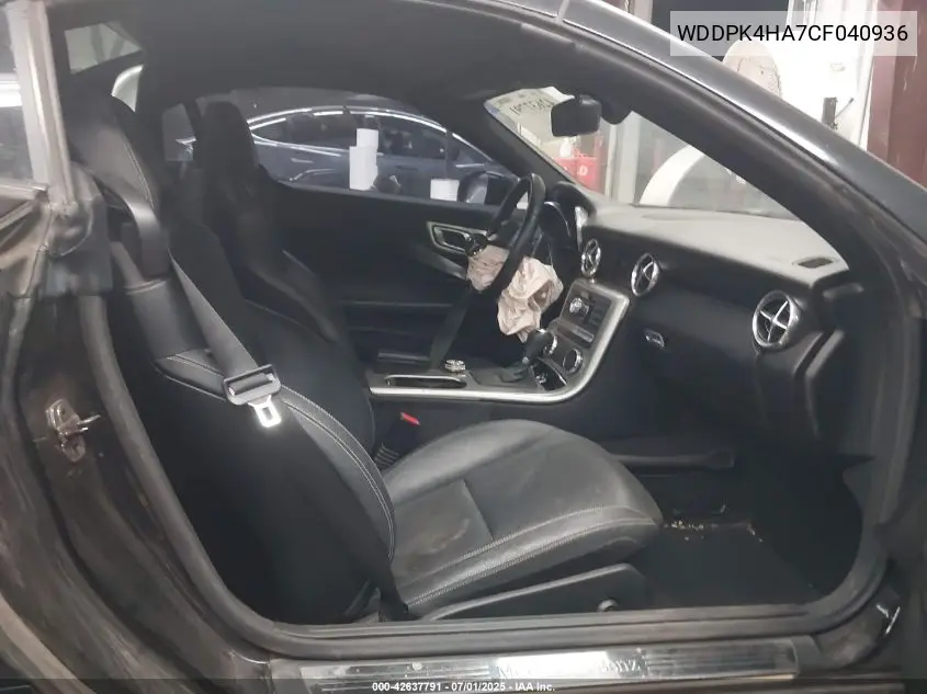 2012 Mercedes-Benz Slk 250 VIN: WDDPK4HA7CF040936 Lot: 42637791
