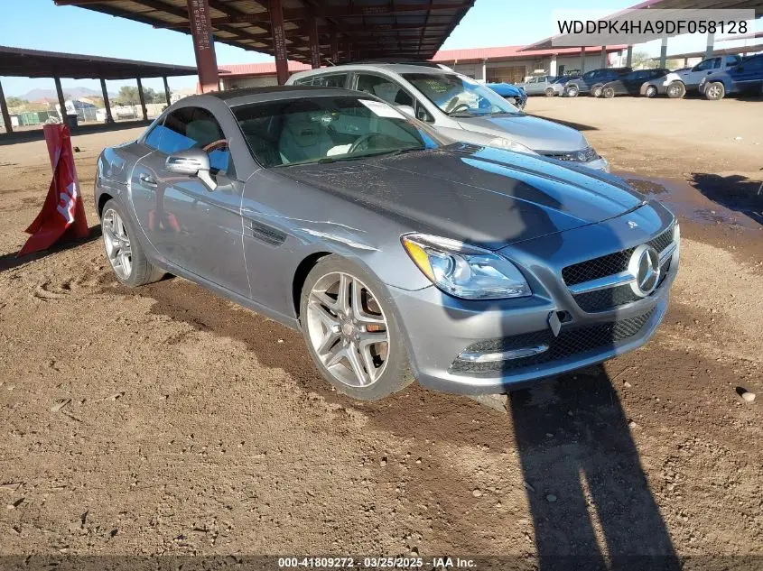 2013 Mercedes-Benz Slk 250 VIN: WDDPK4HA9DF058128 Lot: 41809272