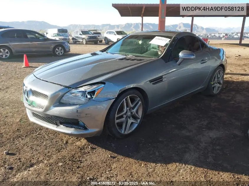 2013 Mercedes-Benz Slk 250 VIN: WDDPK4HA9DF058128 Lot: 41809272