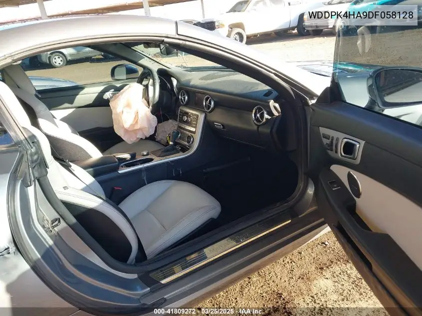 2013 Mercedes-Benz Slk 250 VIN: WDDPK4HA9DF058128 Lot: 41809272