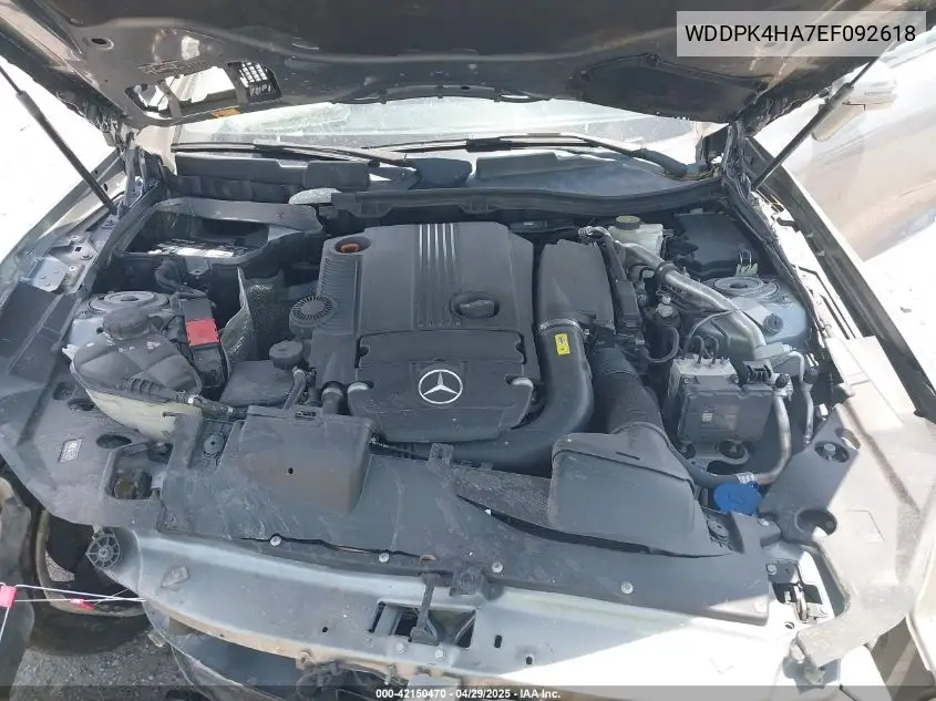 2014 Mercedes-Benz Slk 250 VIN: WDDPK4HA7EF092618 Lot: 42150470