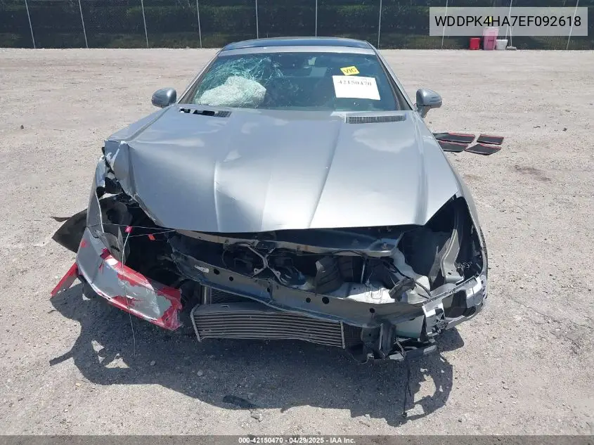 2014 Mercedes-Benz Slk 250 VIN: WDDPK4HA7EF092618 Lot: 42150470