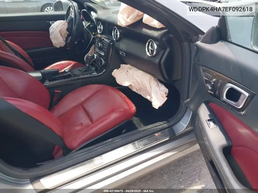 2014 Mercedes-Benz Slk 250 VIN: WDDPK4HA7EF092618 Lot: 42150470