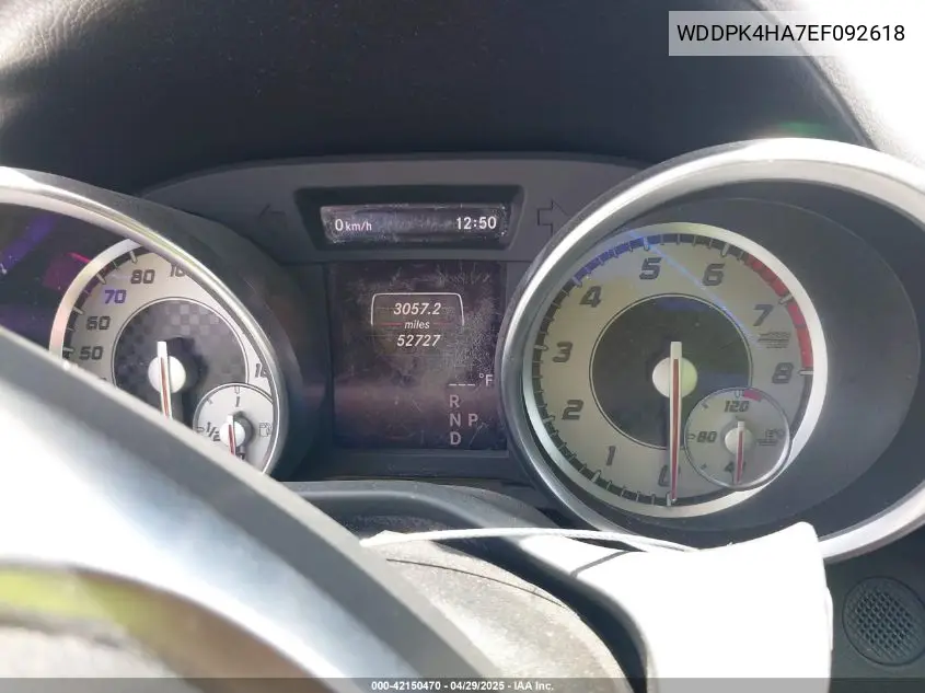 2014 Mercedes-Benz Slk 250 VIN: WDDPK4HA7EF092618 Lot: 42150470
