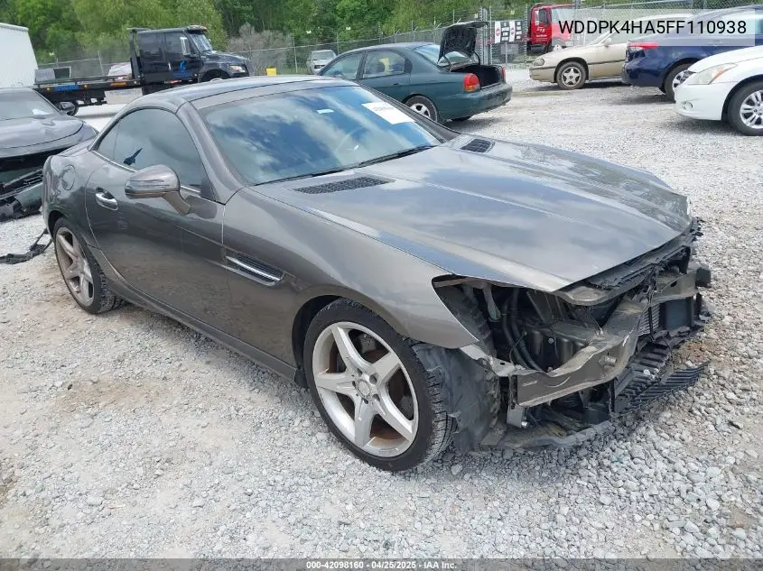 2015 Mercedes-Benz Slk 250 VIN: WDDPK4HA5FF110938 Lot: 42098160