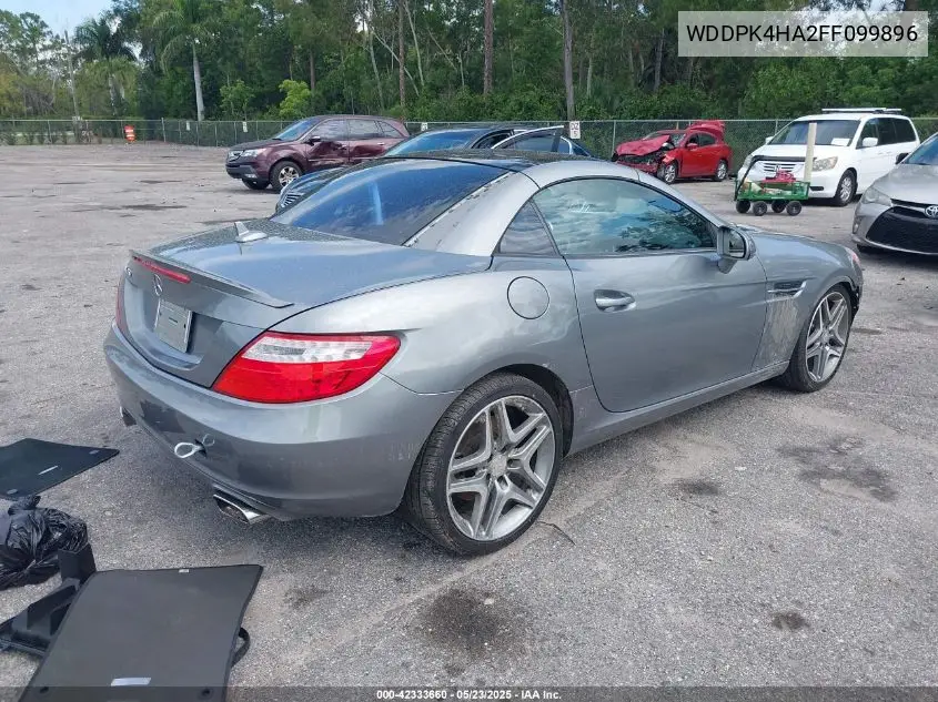 2015 Mercedes-Benz Slk 250 VIN: WDDPK4HA2FF099896 Lot: 42333660