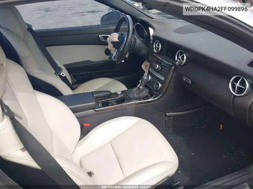 2015 Mercedes-Benz Slk 250 VIN: WDDPK4HA2FF099896 Lot: 42333660