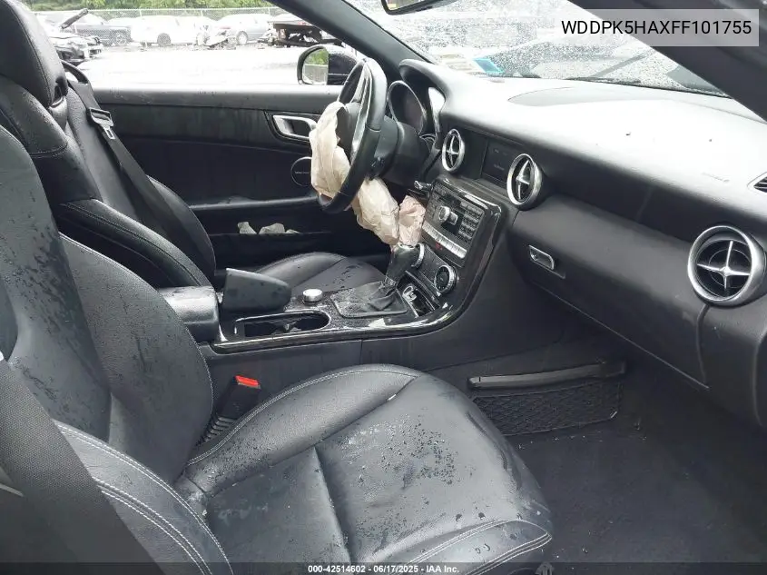 2015 Mercedes-Benz Slk 350 VIN: WDDPK5HAXFF101755 Lot: 42514602