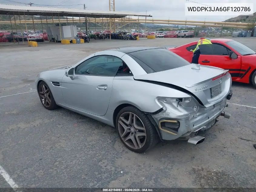 2016 Mercedes-Benz Slk 300 VIN: WDDPK3JA6GF120786 Lot: 42194863