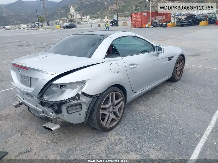 2016 Mercedes-Benz Slk 300 VIN: WDDPK3JA6GF120786 Lot: 42194863
