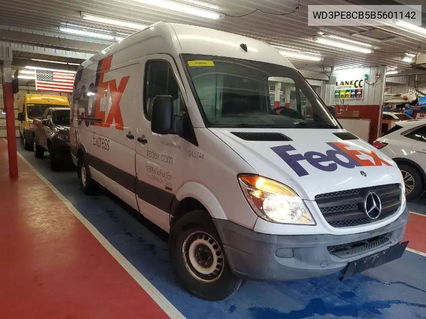 2011 Mercedes-Benz Sprinter 2500 High Roof VIN: WD3PE8CB5B5601142 Lot: 42273439