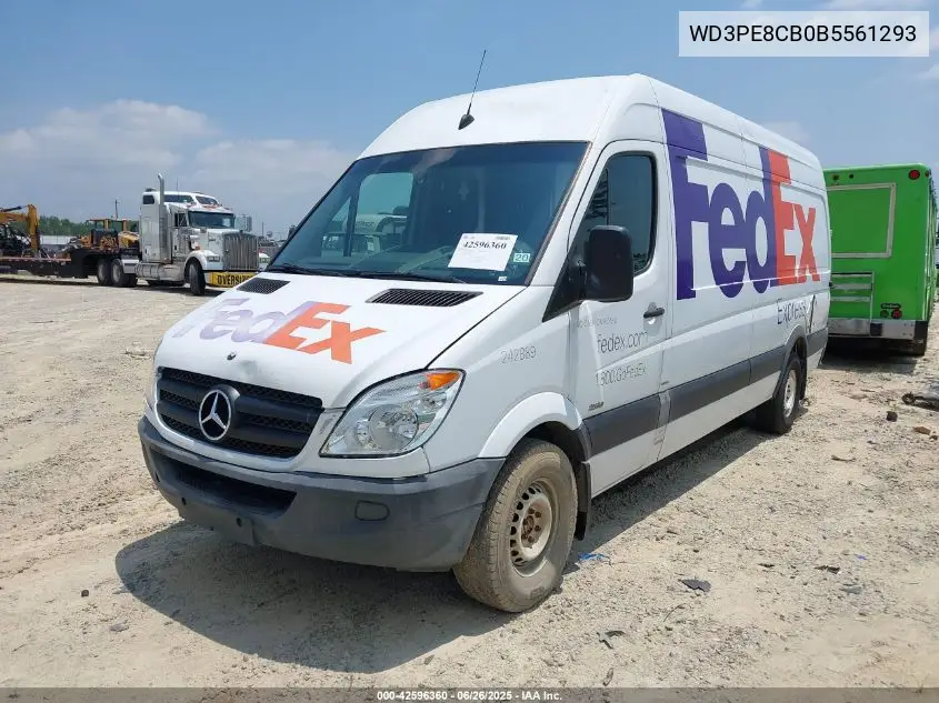 2011 Mercedes-Benz Sprinter 2500 High Roof VIN: WD3PE8CB0B5561293 Lot: 42596360