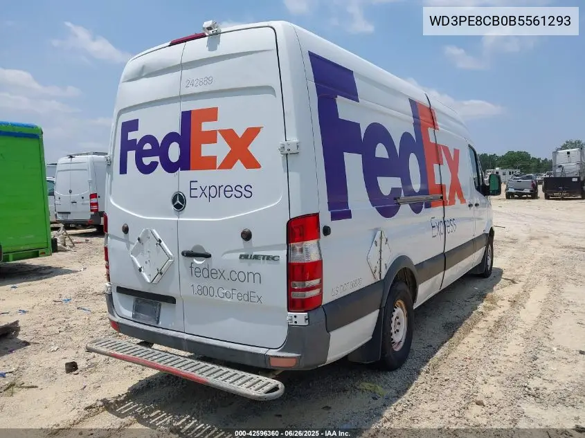 2011 Mercedes-Benz Sprinter 2500 High Roof VIN: WD3PE8CB0B5561293 Lot: 42596360