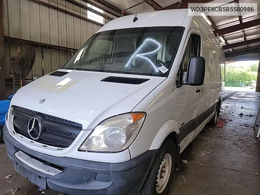 2011 Mercedes-Benz Sprinter 2500 VIN: WD3PE8CB5B5580986 Lot: 42601067