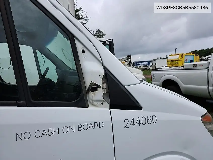 2011 Mercedes-Benz Sprinter 2500 VIN: WD3PE8CB5B5580986 Lot: 42601067